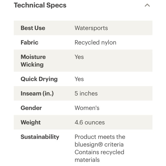 Patagonia Women Wayfarer Boardshorts 5 inch; BRAND NEW w tags on - size 2 - Picture 5 of 6